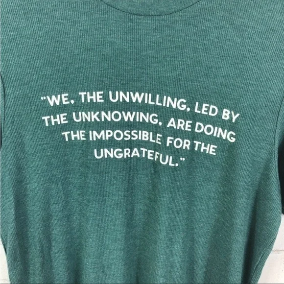 Wildfox We the Unwilling Boyfriend Tee green/white - Picture 2 of 13